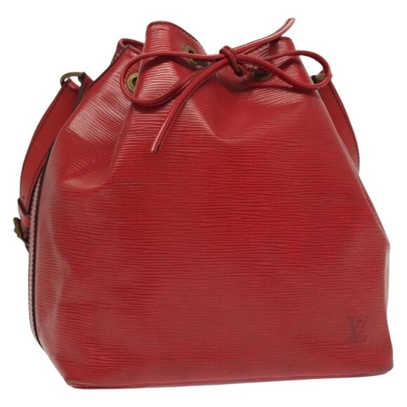 LOUIS VUITTON Epi Petit Noe Shoulder Bag Red M44107 LV Auth 139346 - Picture 1 of 16
